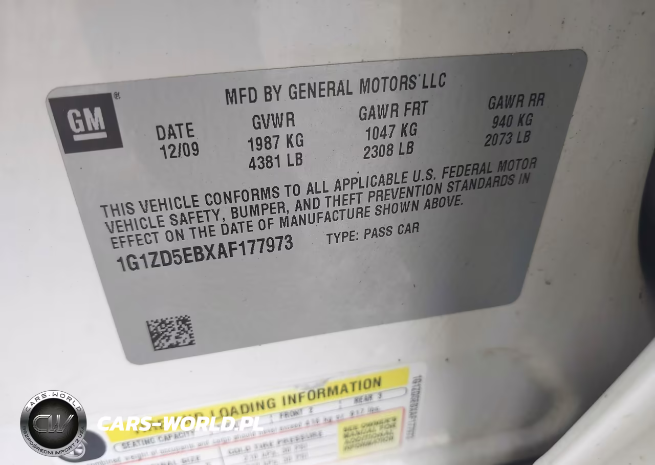 2010 Chevrolet Malibu Lt VIN:1G1ZD5EBXAF177973 - 9