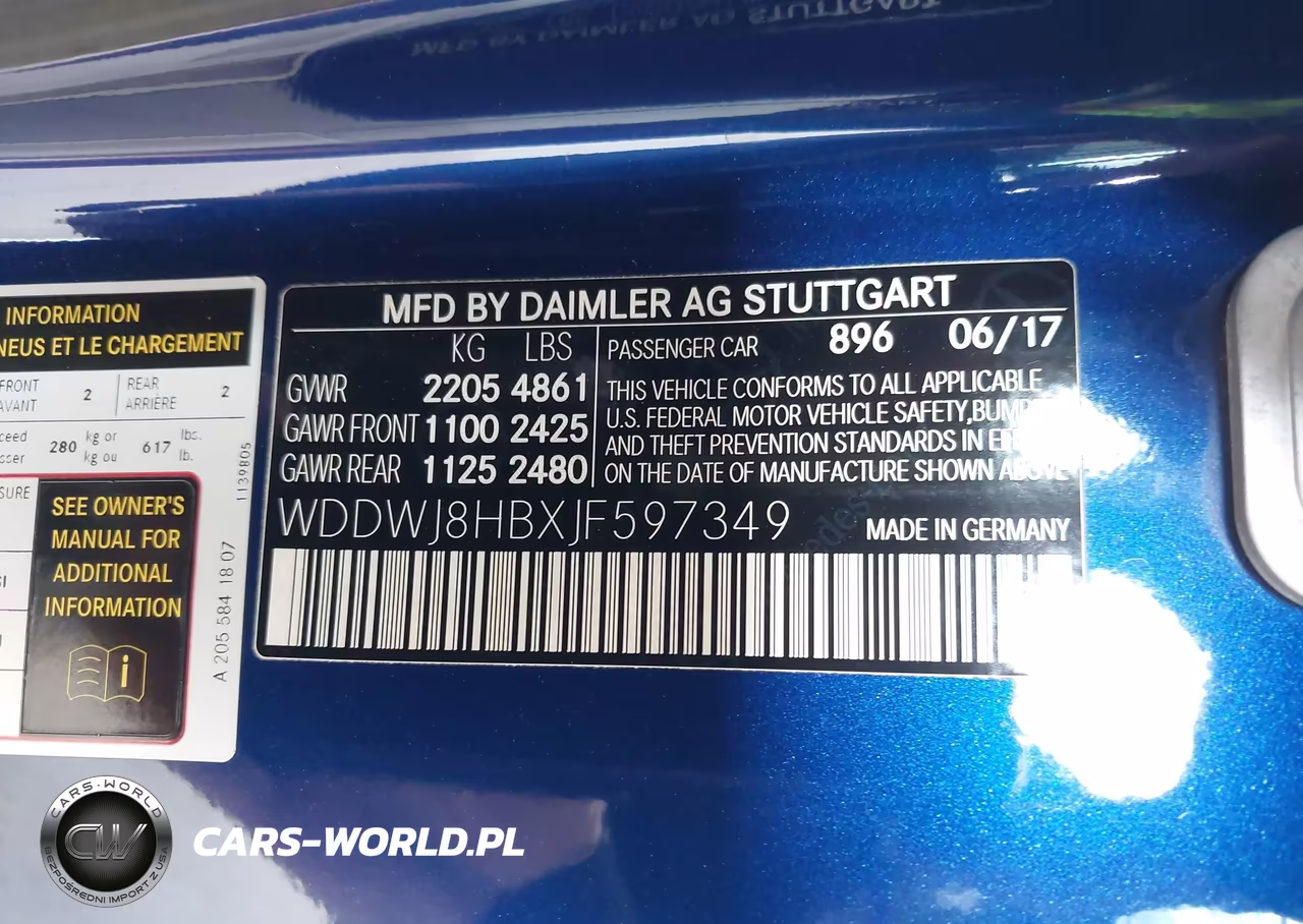2018 Mercedes-Benz Amg C 63 S VIN:WDDWJ8HBXJF597349 - 9