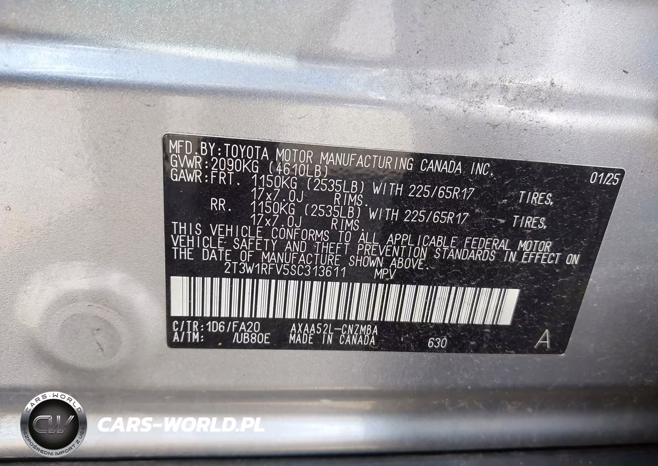 2025 Toyota Rav4 Xle VIN:2T3W1RFV5SC313611 - 9