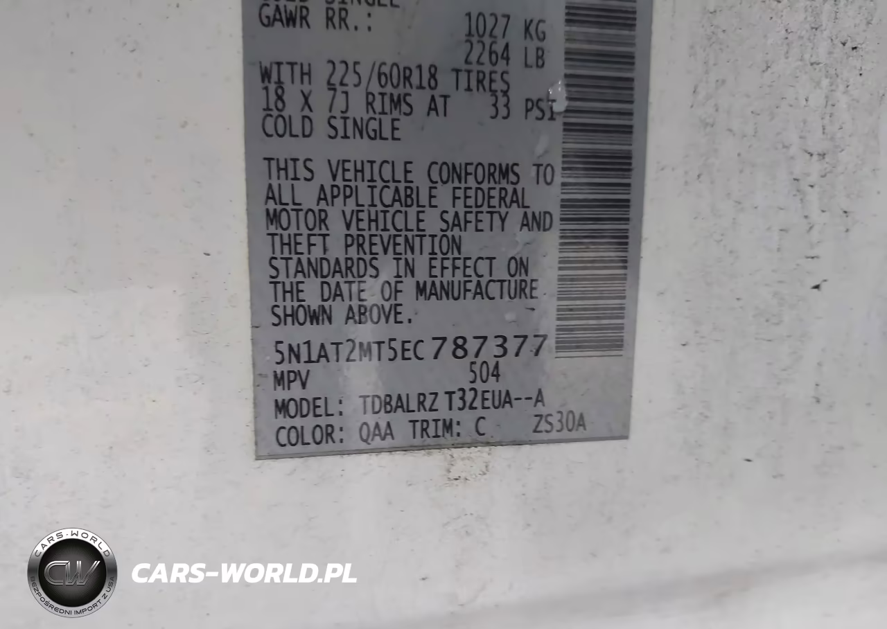 2014 Nissan Rogue Sl VIN:5N1AT2MT5EC787377 - 9