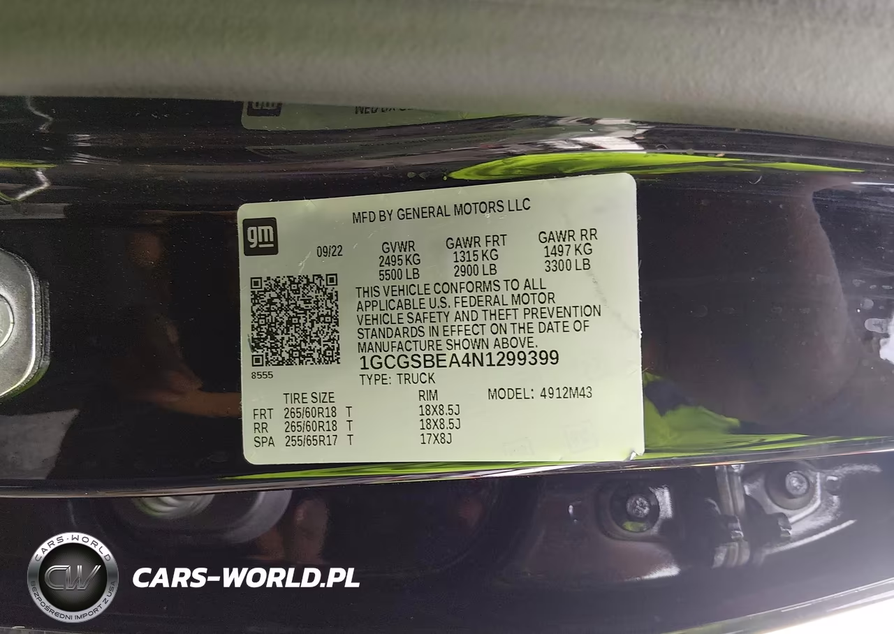 2022 Chevrolet Colorado 2Wd Short Box Wt VIN:1GCGSBEA4N1299399 - 9