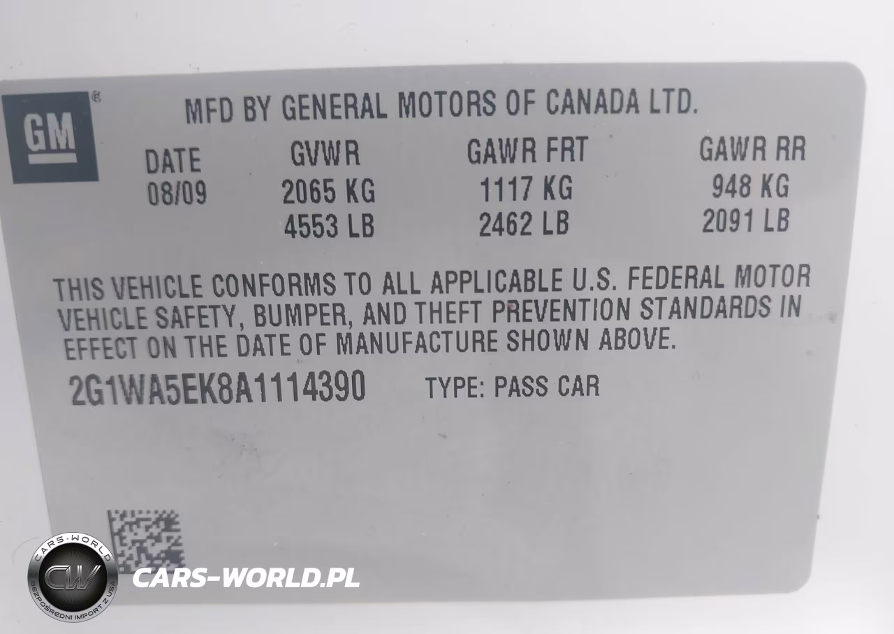 2010 Chevrolet Impala Ls VIN:2G1WA5EK8A1114390 - 9