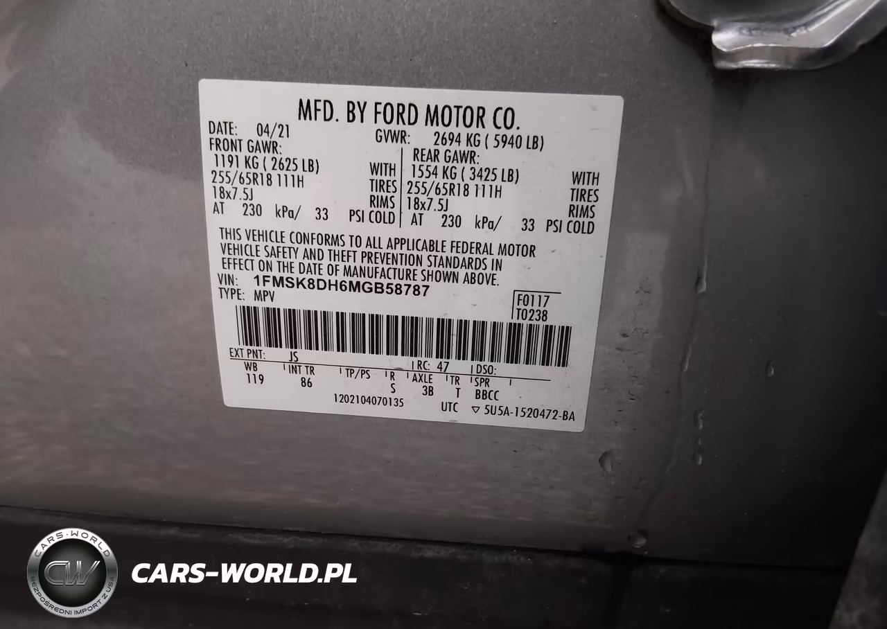 2021 Ford Explorer Xlt VIN:1FMSK8DH6MGB58787 - 9