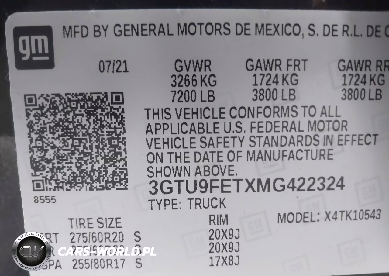 2021 GMC Sierra 1500 4Wd Short Box Denali VIN:3GTU9FETXMG422324 - 9