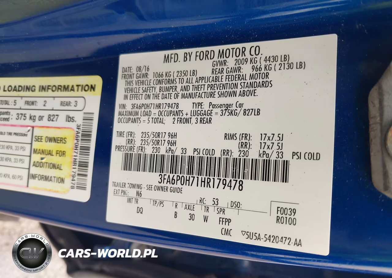 2017 Ford Fusion Se VIN:3FA6P0H71HR179478 - 9
