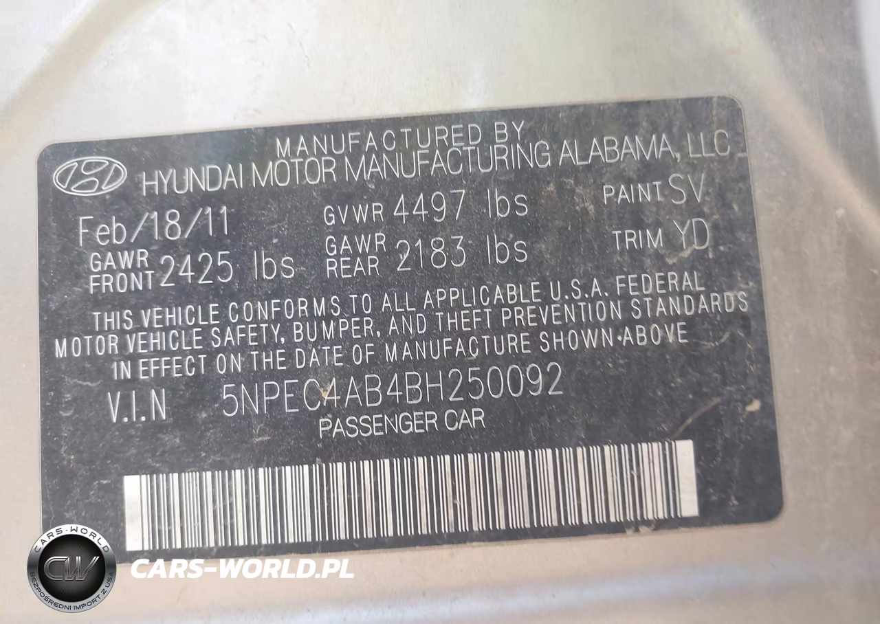 2011 Hyundai Sonata Limited 2.0T VIN:5NPEC4AB4BH250092 - 9