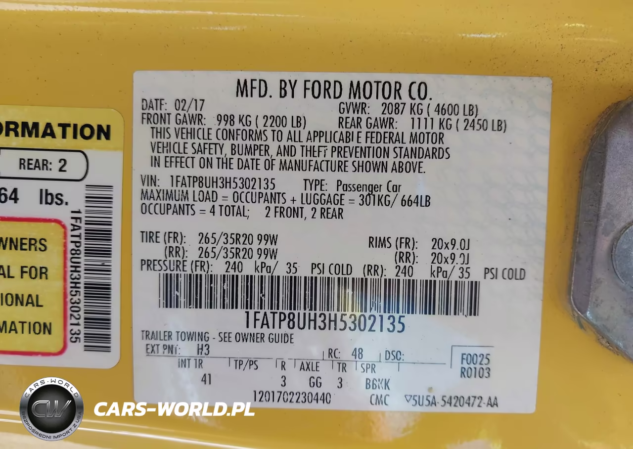 2017 Ford Mustang Ecoboost Premium VIN:1FATP8UH3H5302135 - 9