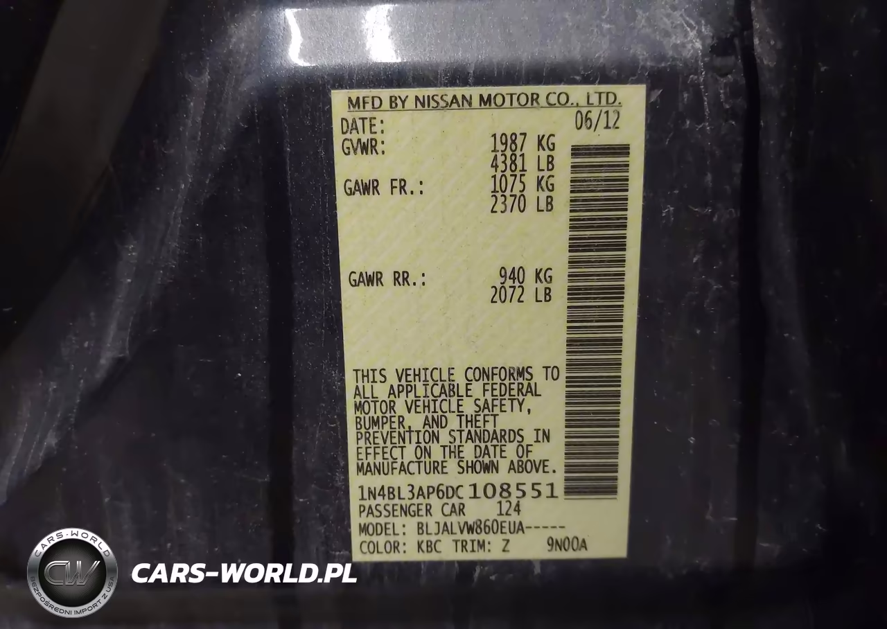 2013 Nissan Altima 3.5 Sl VIN:1N4BL3AP6DC108551 - 9