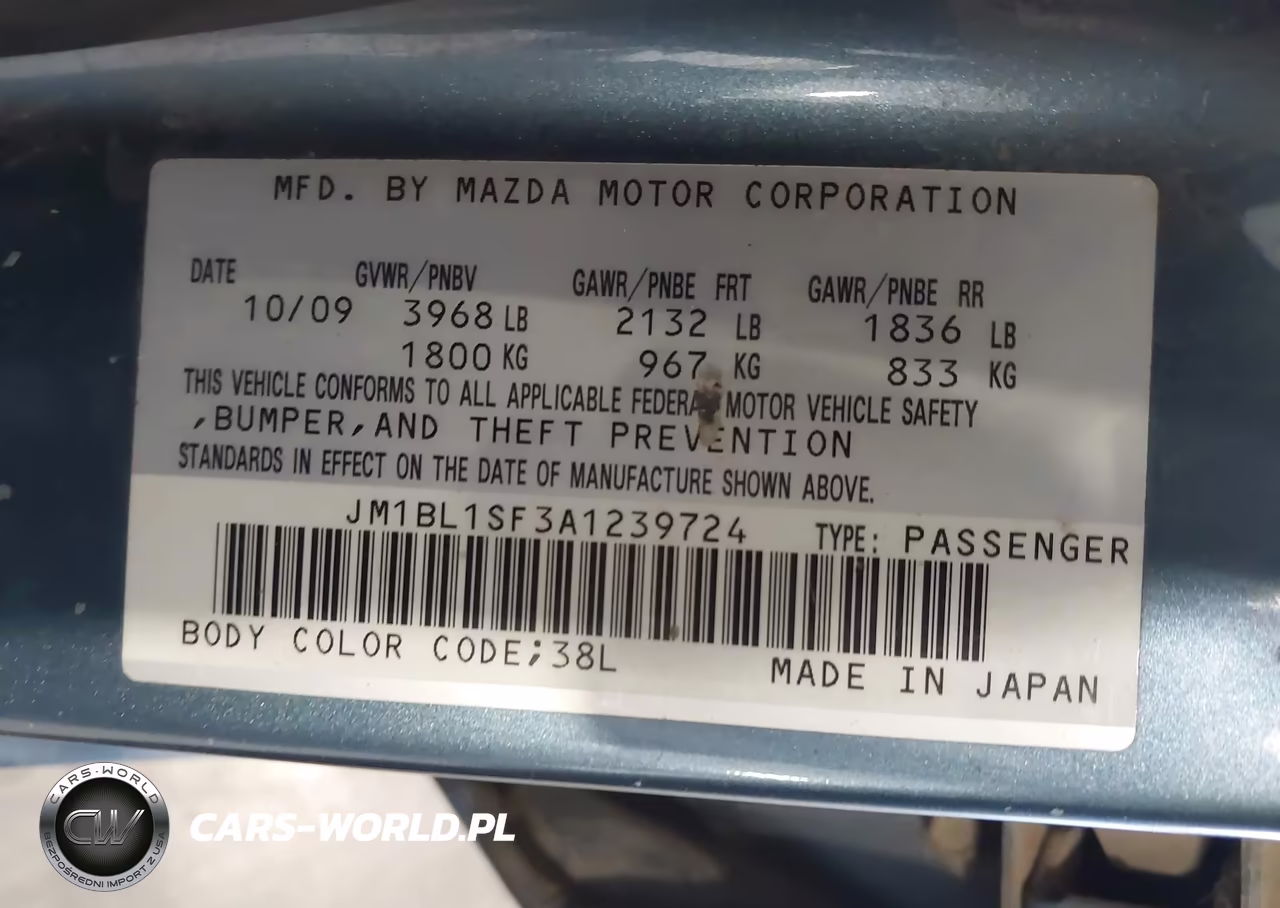 2010 Mazda Mazda3 I Touring VIN:JM1BL1SF3A1239724 - 9
