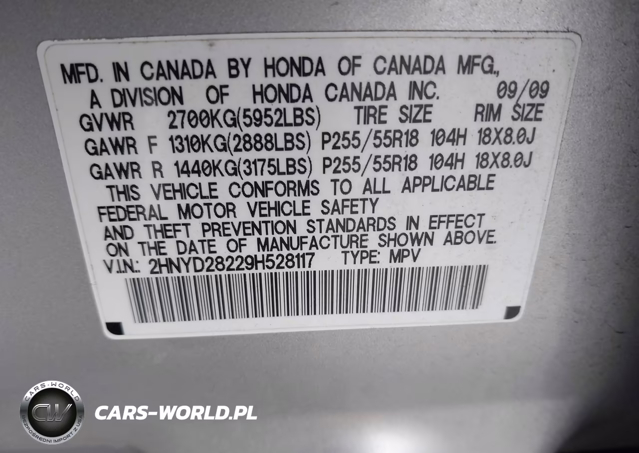2009 Acura Mdx VIN:2HNYD28229H528117 - 9