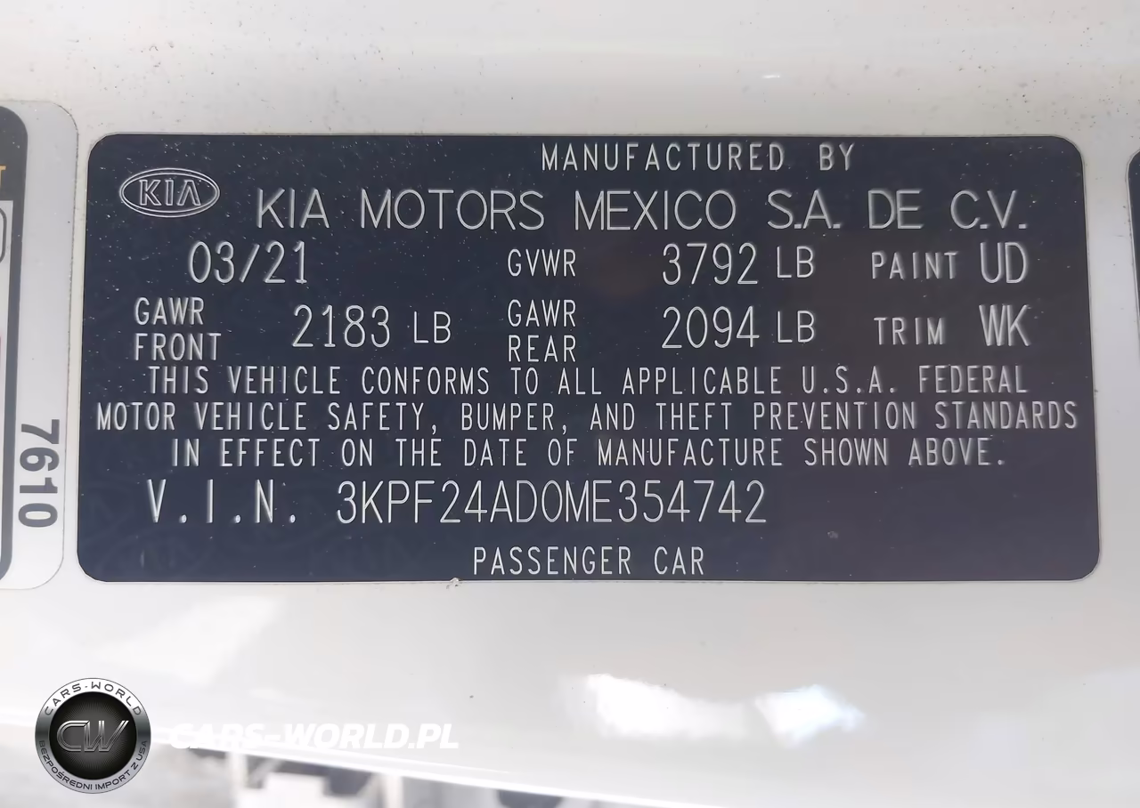2021 Kia Forte Lxs VIN:3KPF24AD0ME354742 - 9