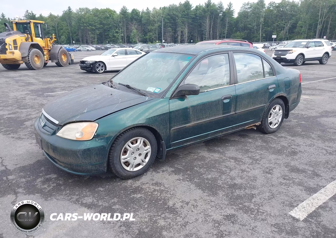 2001 Honda Civic Dx VIN:2HGES15231H587244 - 2