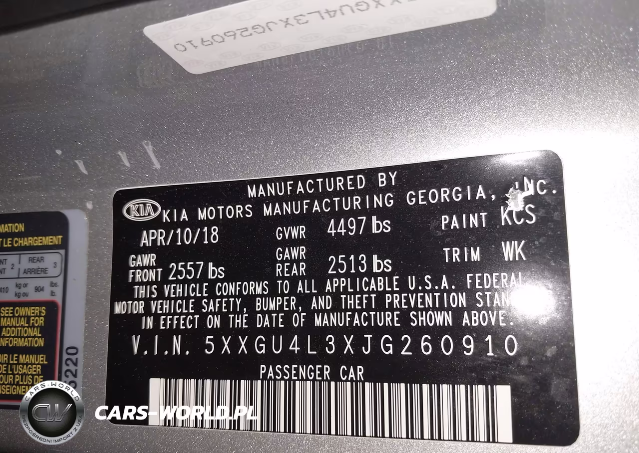 2018 Kia Optima Ex VIN:5XXGU4L3XJG260910 - 9