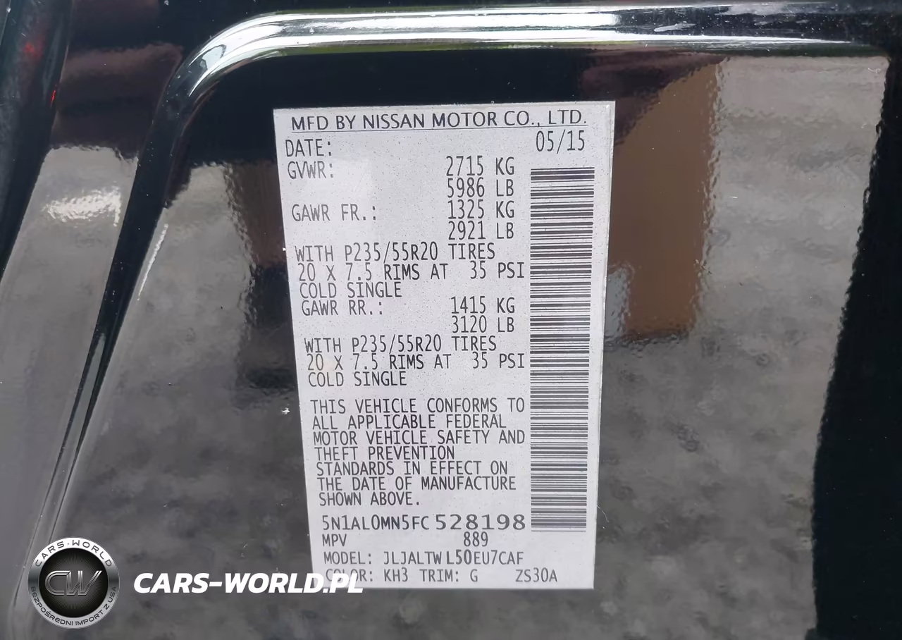 2015 Infiniti Qx60 VIN:5N1AL0MN5FC528198 - 9