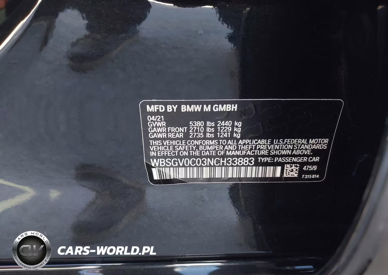 2022 BMW M8 Coupe VIN:WBSGV0C03NCH33883 - 9