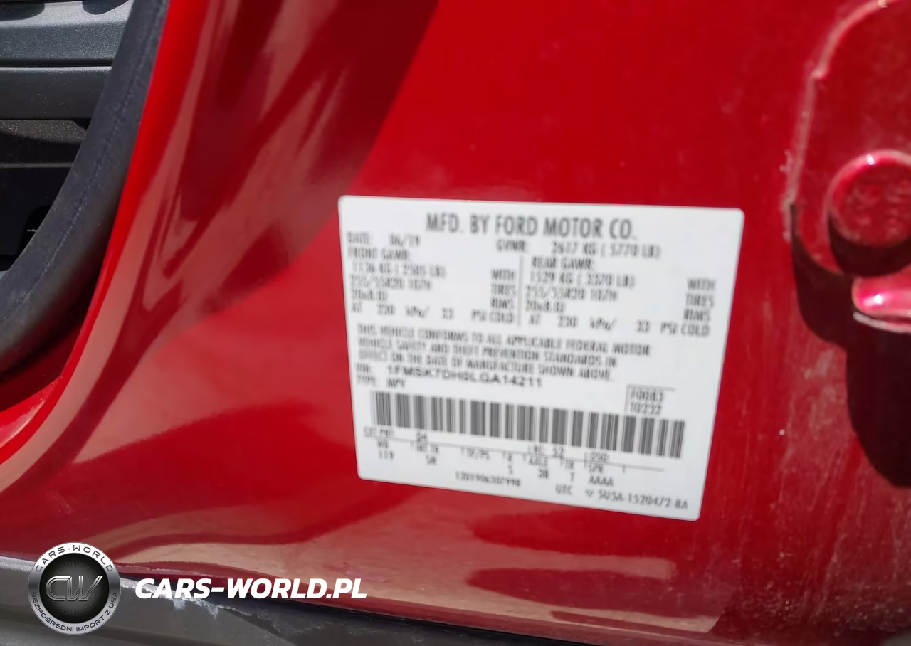 2020 Ford Explorer Xlt VIN:1FMSK7DH0LGA14211 - 9