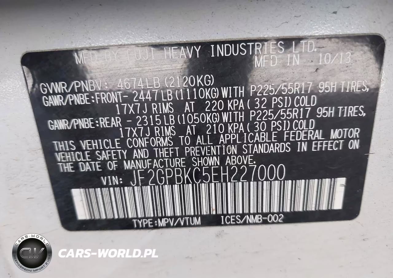2014 Subaru Xv Crosstrek Hybrid 2.0I Touring VIN:JF2GPBKC5EH227000 - 9