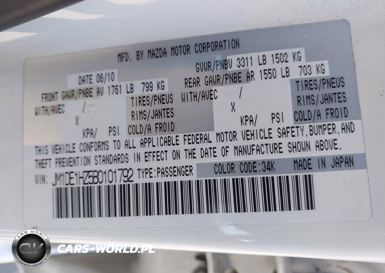 2011 Mazda Mazda2 Sport VIN:JM1DE1HZ5B0101792 - 9