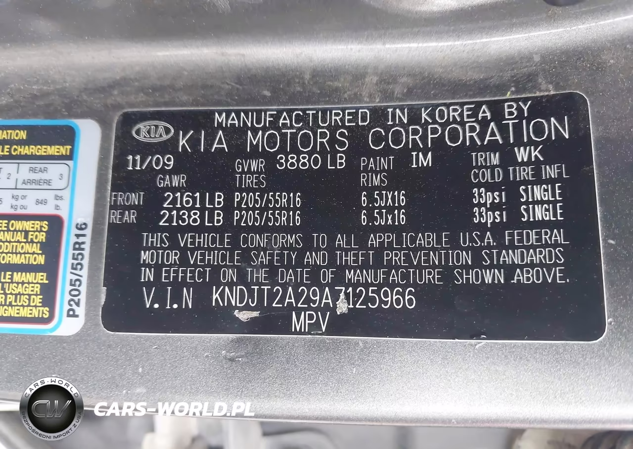 2010 Kia Soul + VIN:KNDJT2A29A7125966 - 9