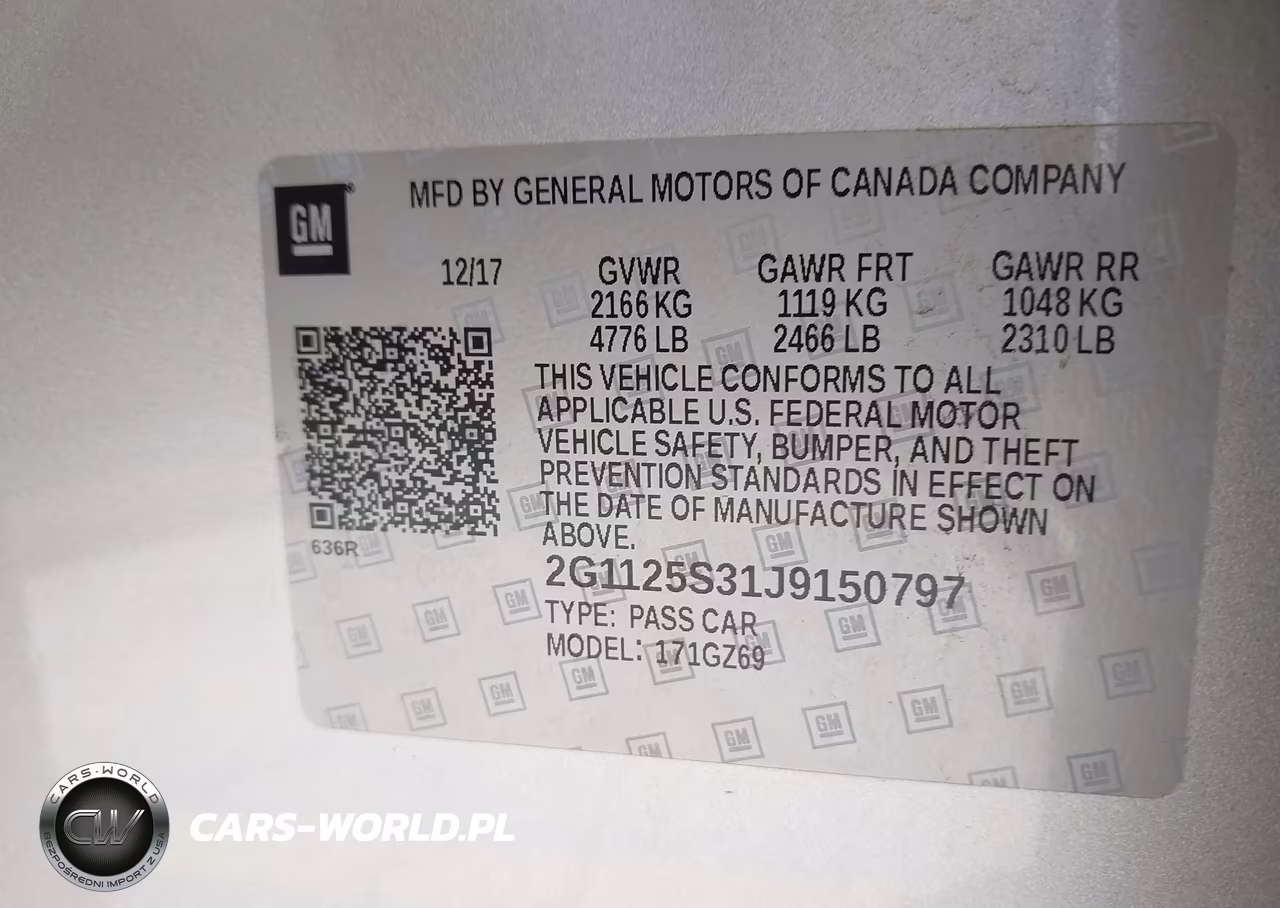 2018 Chevrolet Impala 2Lz VIN:2G1125S31J9150797 - 9