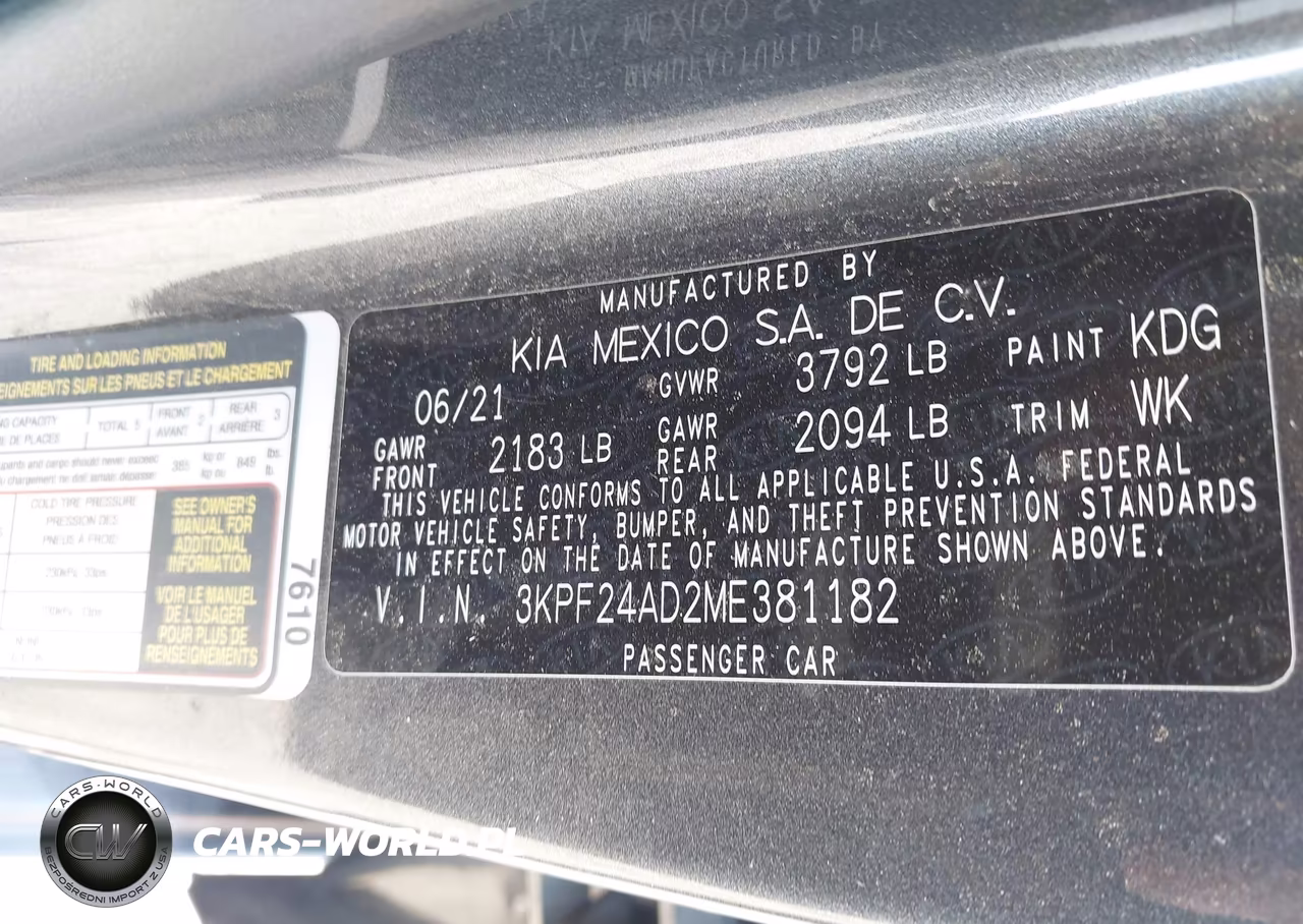 2021 Kia Forte Lxs VIN:3KPF24AD2ME381182 - 9
