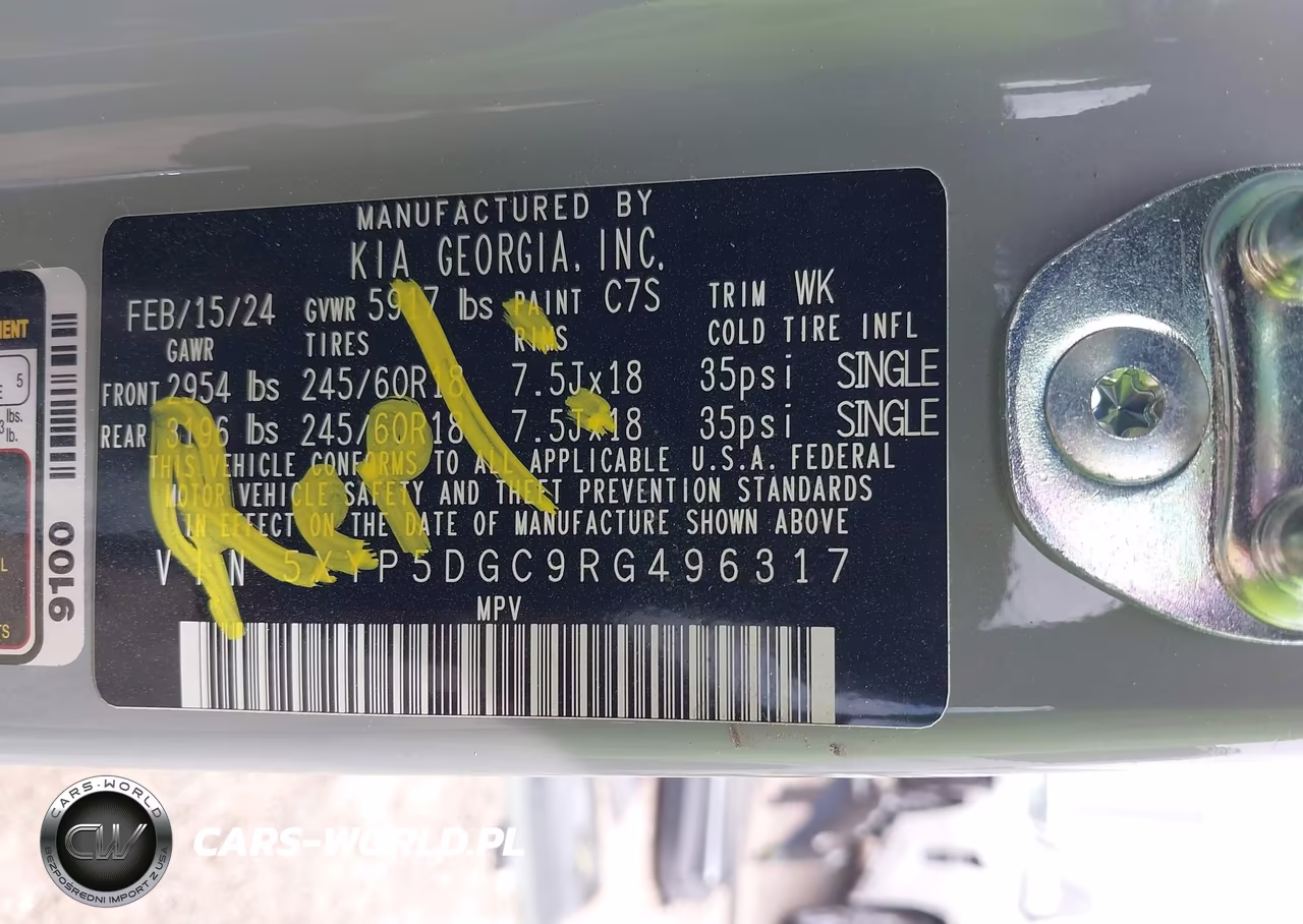 2024 Kia Telluride Sx Prestige X-Pro VIN:5XYP5DGC9RG496317 - 9