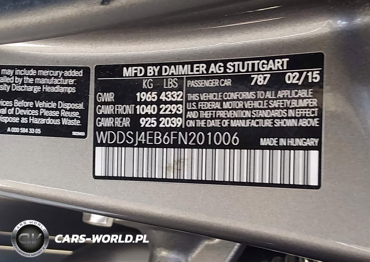 2015 Mercedes-Benz Cla 250 VIN:WDDSJ4EB6FN201006 - 9