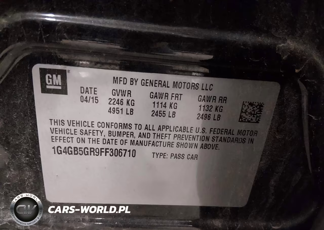 2015 Buick Lacrosse Leather VIN:1G4GB5GR9FF306710 - 9