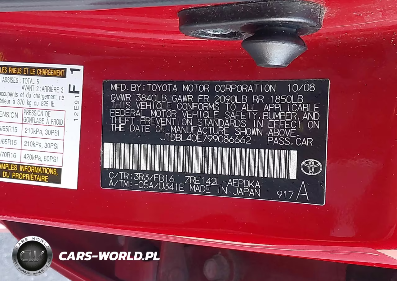2009 Toyota Corolla Le VIN:JTDBL40E799086662 - 9