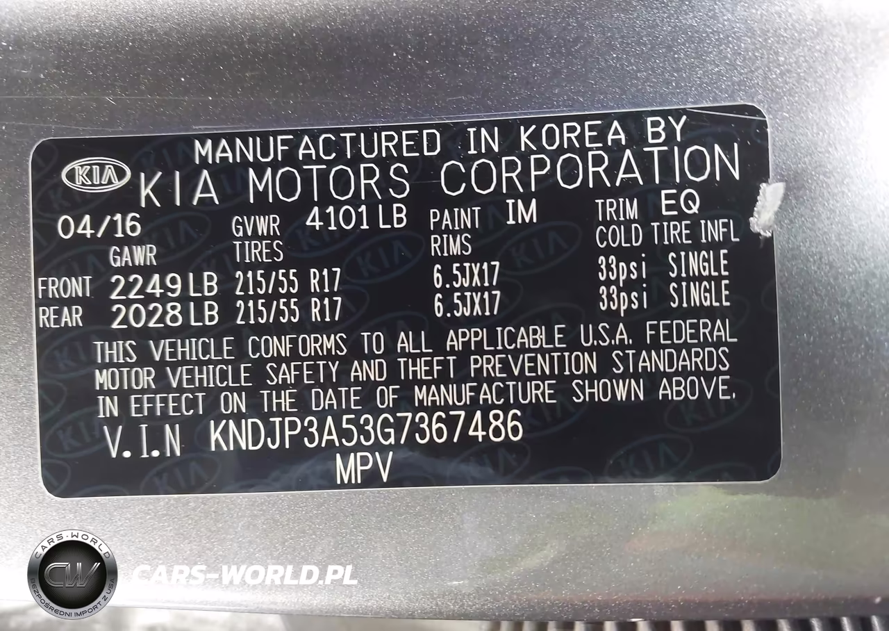 2016 Kia Soul + VIN:KNDJP3A53G7367486 - 9