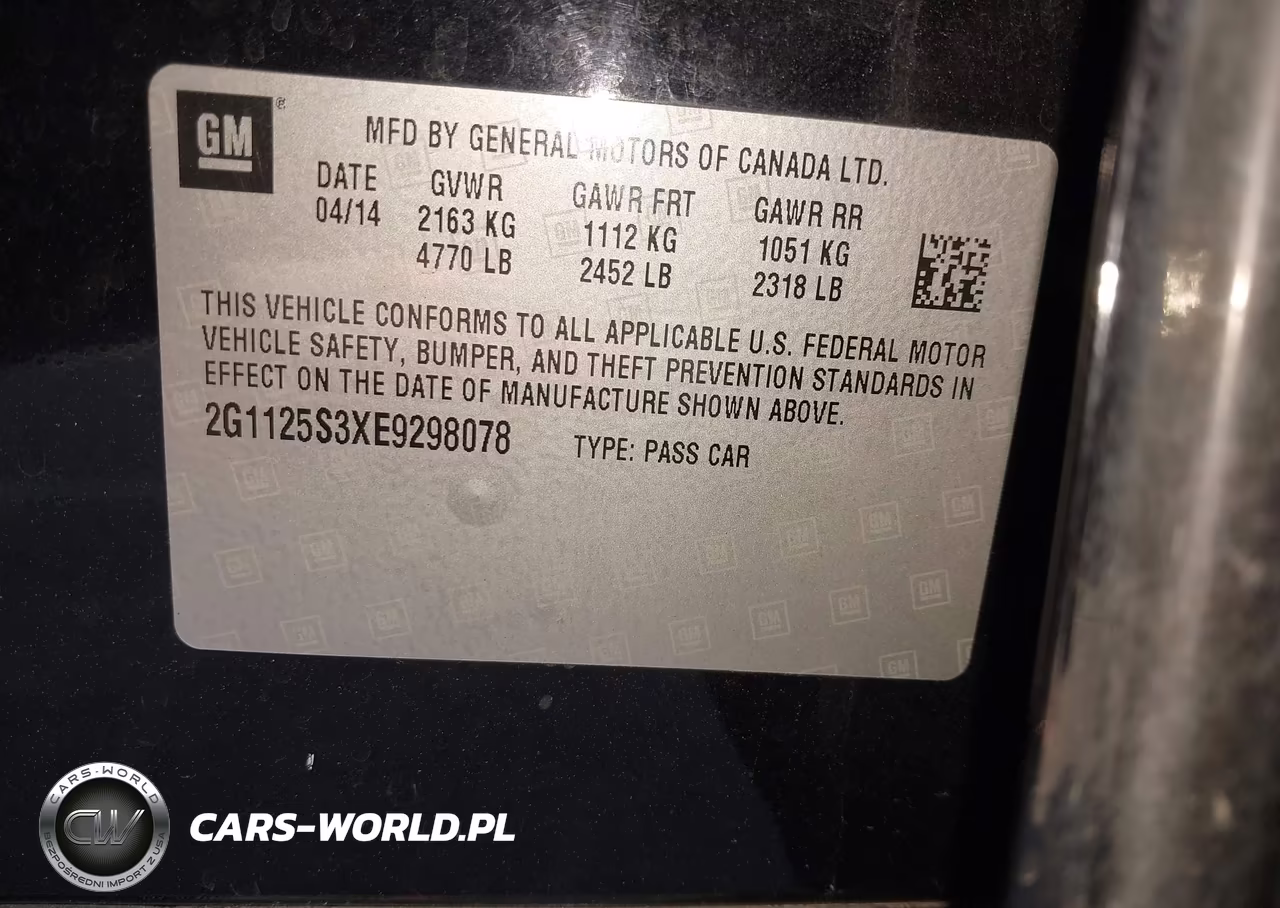 2014 Chevrolet Impala 2Lt VIN:2G1125S3XE9298078 - 9