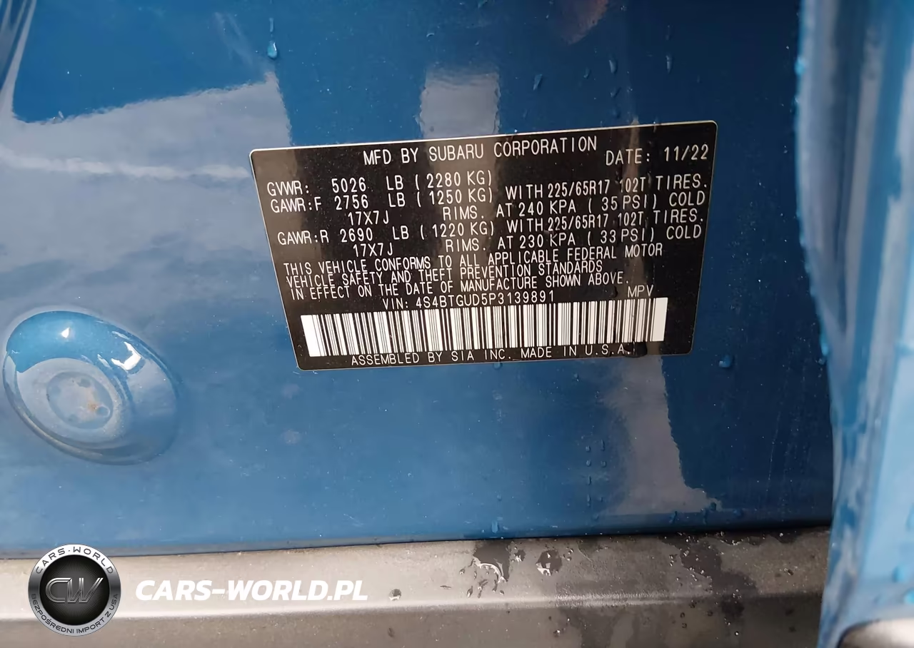 2023 Subaru Outback Wilderness VIN:4S4BTGUD5P3139891 - 9