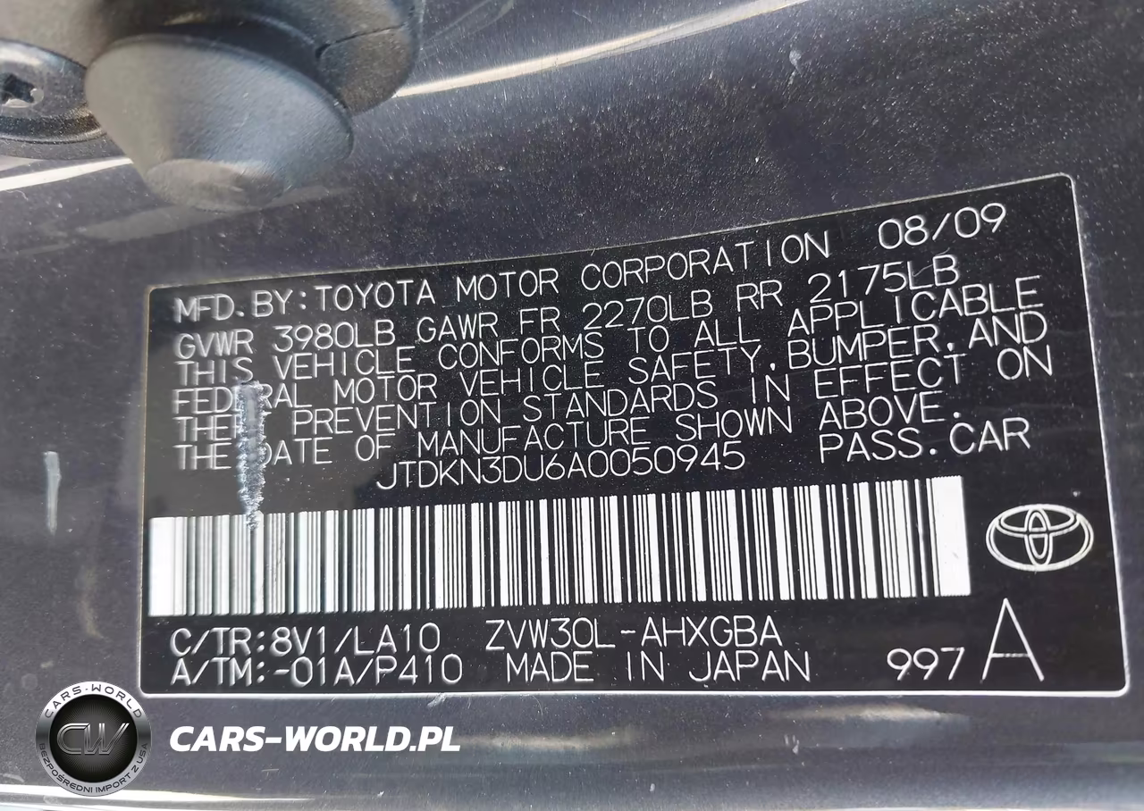 2010 Toyota Prius V VIN:JTDKN3DU6A0050945 - 9