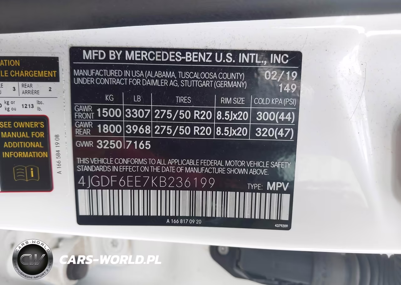 2019 Mercedes-Benz Gls 450 4Matic VIN:4JGDF6EE7KB236199 - 9