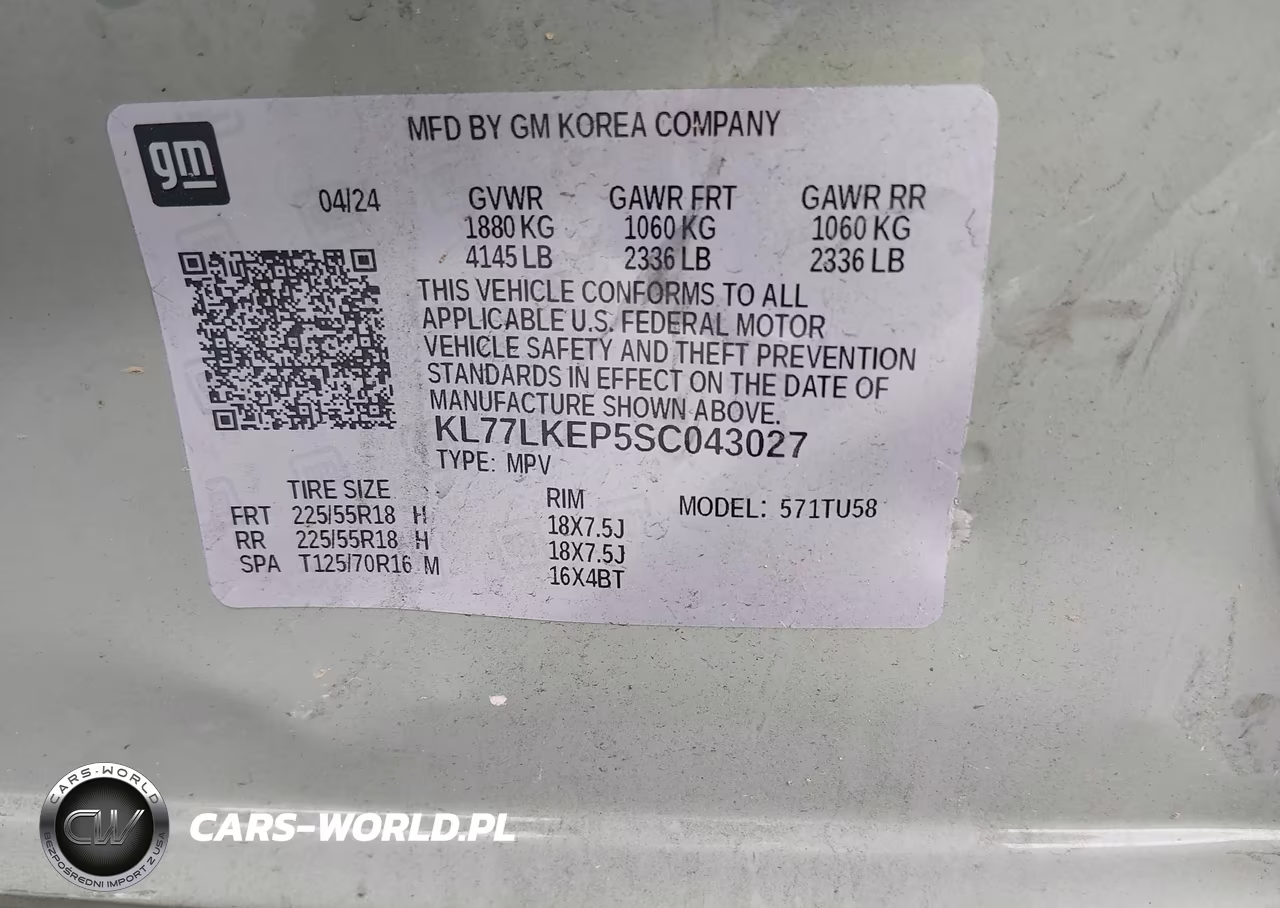 2025 Chevrolet Trax Fwd Activ VIN:KL77LKEP5SC043027 - 9