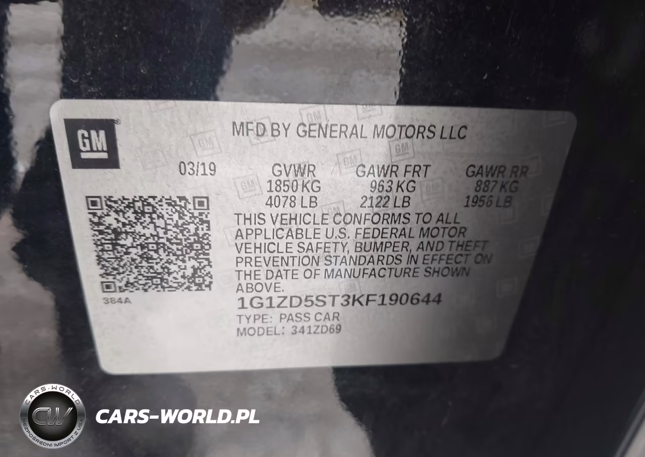 2019 Chevrolet Malibu Lt VIN:1G1ZD5ST3KF190644 - 9