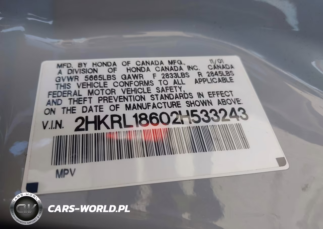 2002 Honda Odyssey Ex VIN:2HKRL18602H533243 - 9