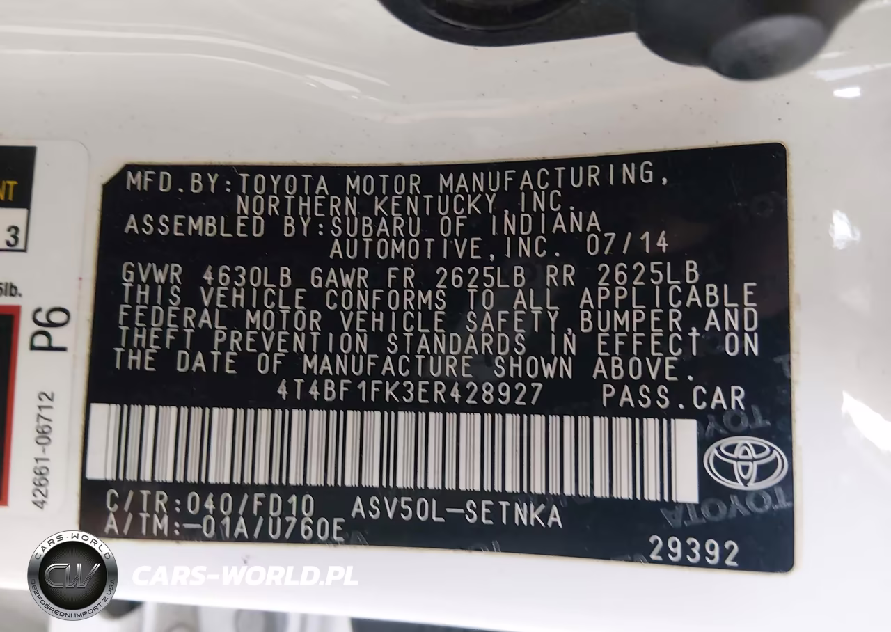 2014 Toyota Camry Le VIN:4T4BF1FK3ER428927 - 9