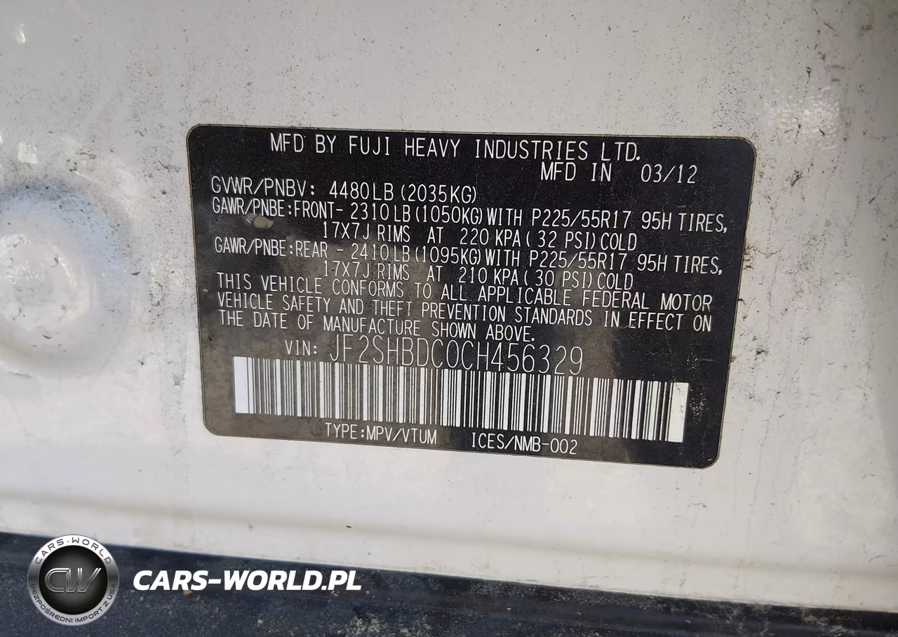 2012 Subaru Forester 2.5X Premium VIN:JF2SHBDC0CH456329 - 9