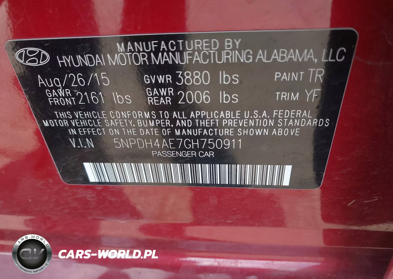 2016 Hyundai Elantra Se VIN:5NPDH4AE7GH750911 - 9