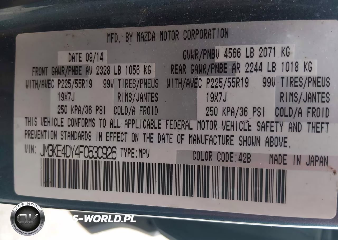2015 Mazda Cx-5 Grand Touring VIN:JM3KE4DY4F0530926 - 9