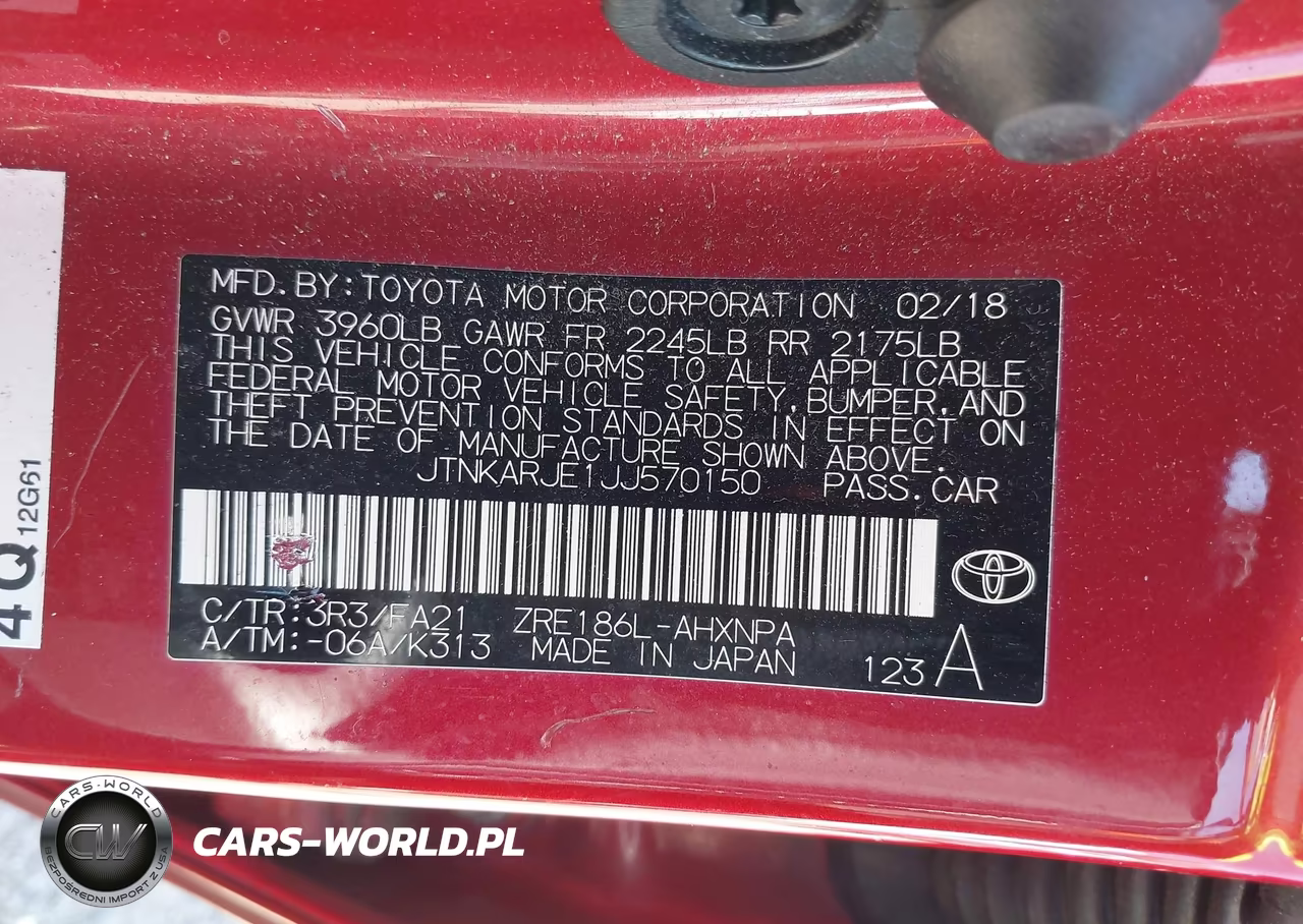 2018 Toyota Corolla Im VIN:JTNKARJE1JJ570150 - 9
