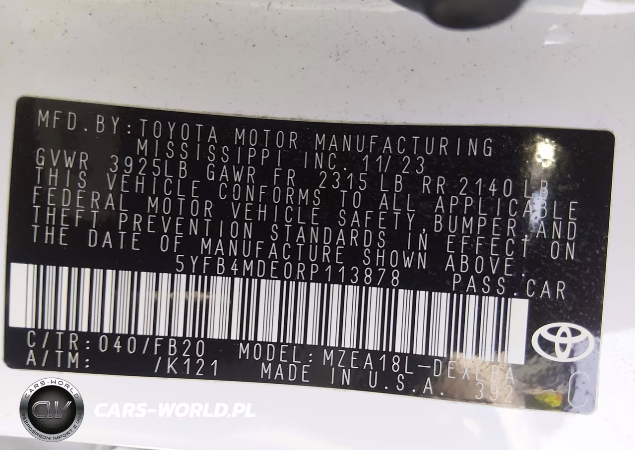 2024 Toyota Corolla Le VIN:5YFB4MDE0RP113878 - 9