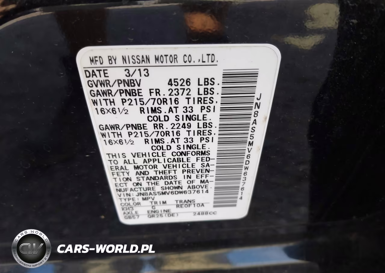 2013 Nissan Rogue S VIN:JN8AS5MV6DW637614 - 9