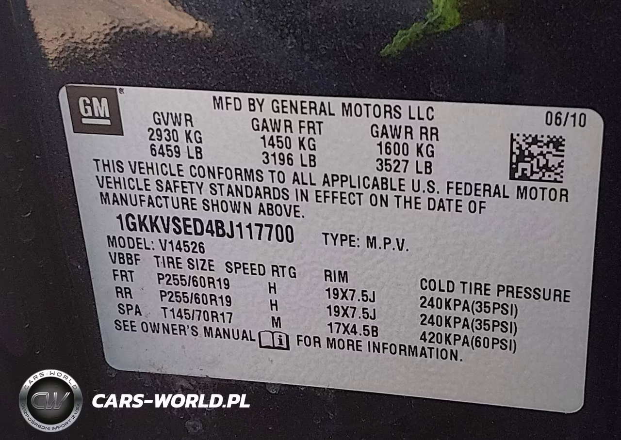 2011 GMC Acadia Slt-2 VIN:1GKKVSED4BJ117700 - 9