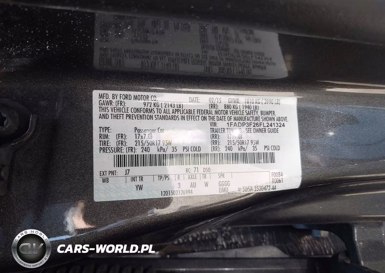 2015 Ford Focus Se VIN:1FADP3F26FL241324 - 9