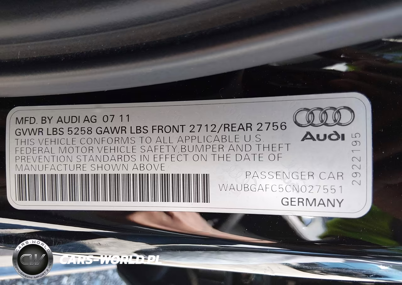 2012 Audi A6 3.0T Premium Plus VIN:WAUBGAFC5CN027551 - 9