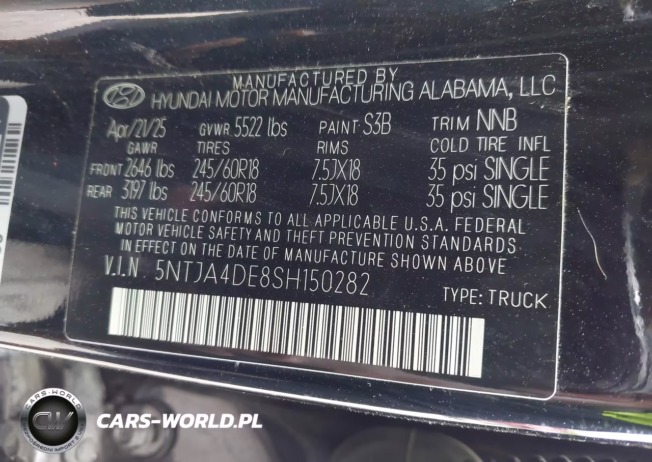 2025 Hyundai Santa Cruz Se VIN:5NTJA4DE8SH150282 - 9