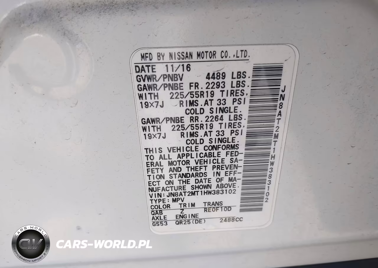 2017 Nissan Rogue Sl VIN:JN8AT2MT1HW383102 - 9