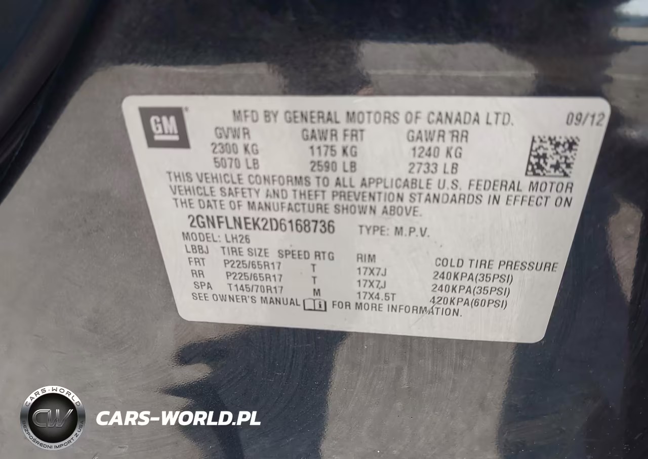 2013 Chevrolet Equinox Lt VIN:2GNFLNEK2D6168736 - 9